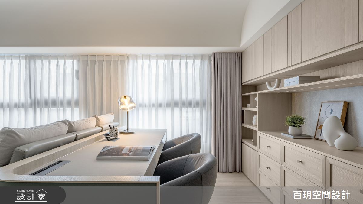 43坪新成屋(5年以下)＿混搭風客廳書房案例圖片＿百玥空間設計＿百玥_冬天的仙人掌之7