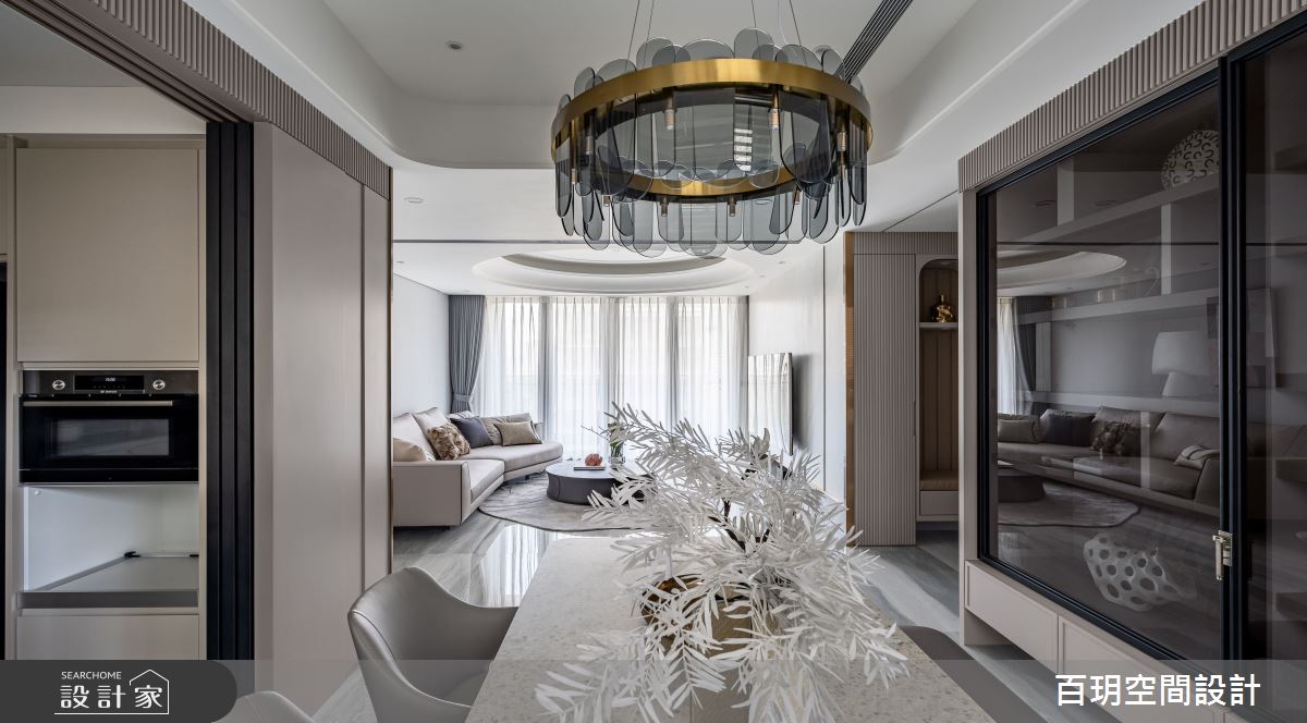 78坪新成屋(5年以下)＿現代風餐廳案例圖片＿百玥空間設計＿百玥_白與黑的月亮之13