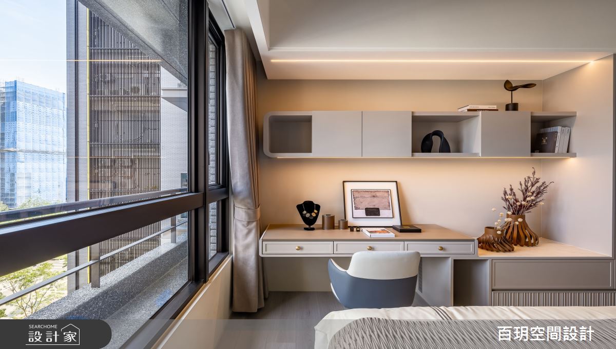 78坪新成屋(5年以下)＿現代風臥室案例圖片＿百玥空間設計＿百玥_白與黑的月亮之19