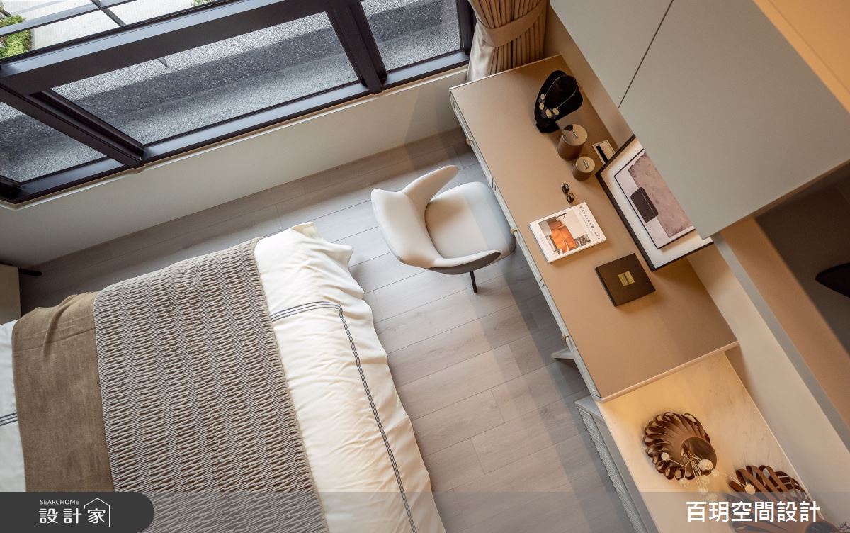 78坪新成屋(5年以下)＿現代風臥室案例圖片＿百玥空間設計＿百玥_白與黑的月亮之20