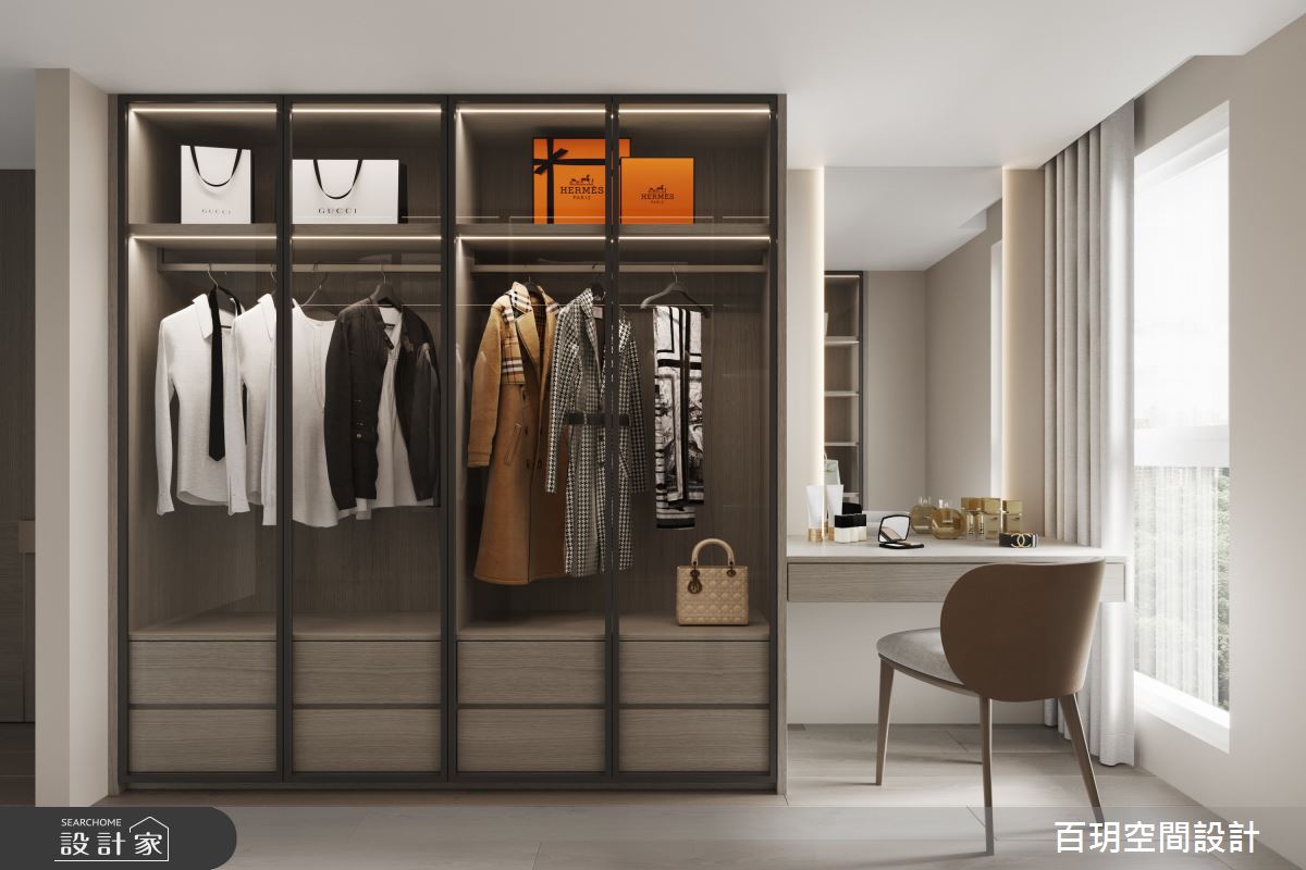 56坪老屋(16~30年)＿現代風更衣間案例圖片＿百玥空間設計＿百玥_風光月霽之10