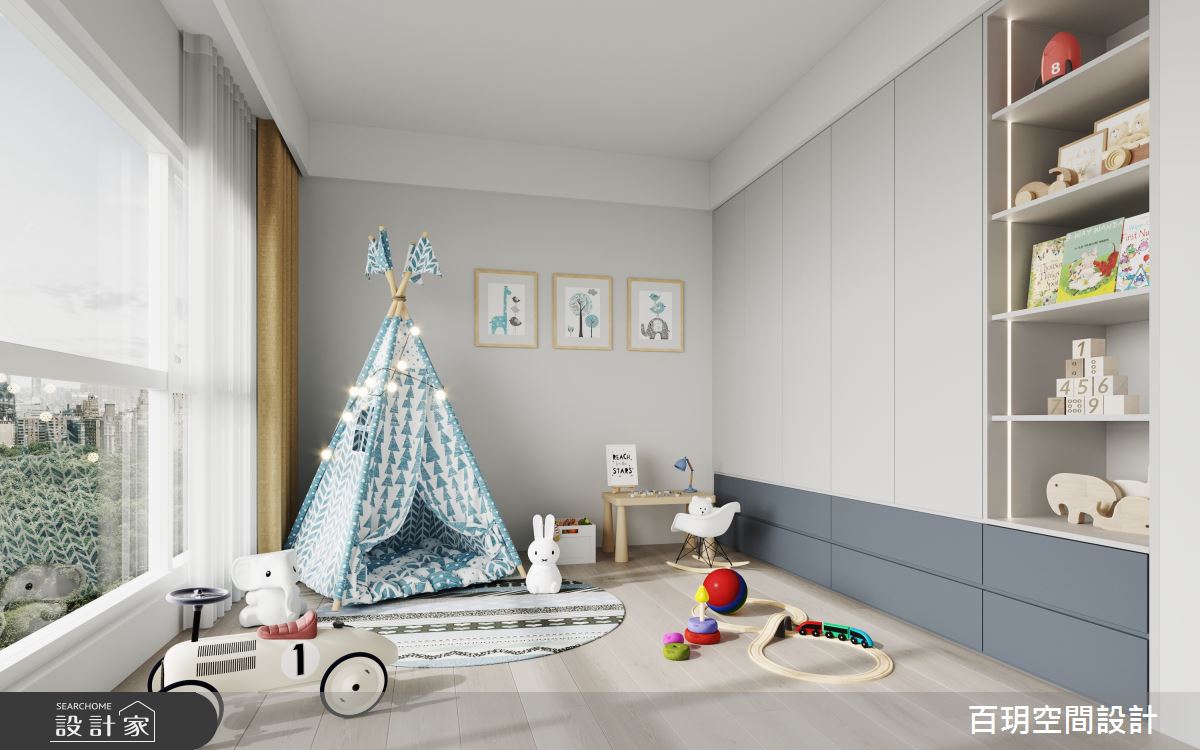56坪老屋(16~30年)＿現代風兒童房兒童房多功能室案例圖片＿百玥空間設計＿百玥_風光月霽之16