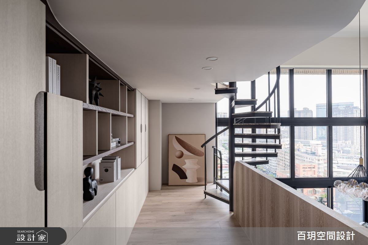 96坪老屋(31~40年)＿現代風樓梯案例圖片＿百玥空間設計＿百玥_伽利略的冥想空間之16
