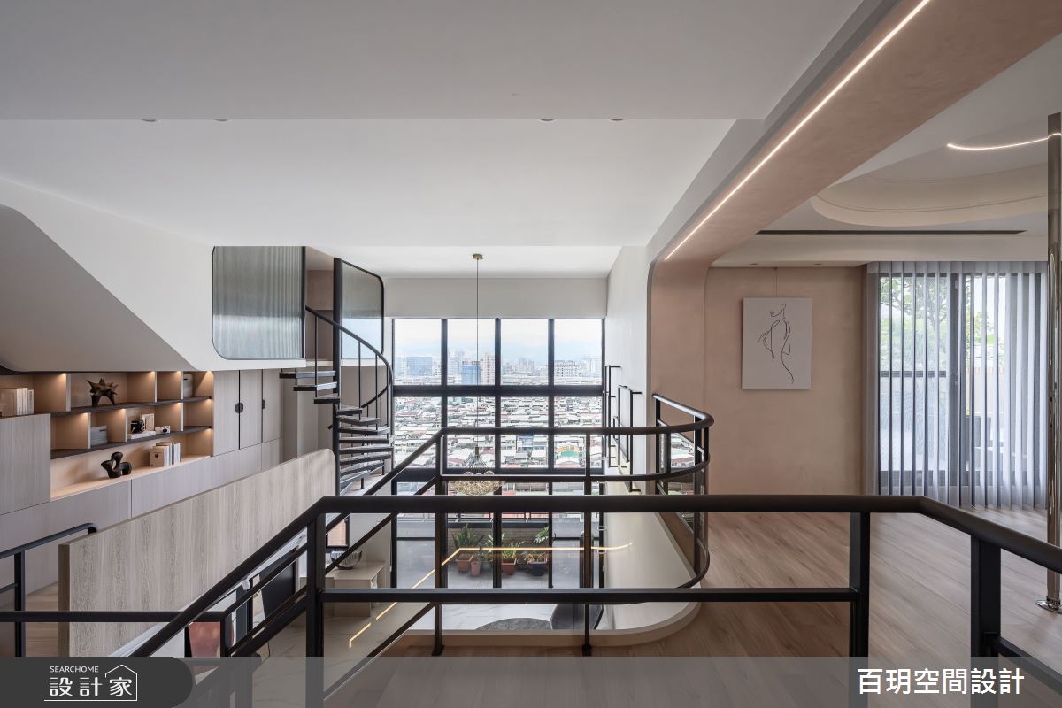 96坪老屋(31~40年)＿現代風樓梯案例圖片＿百玥空間設計＿百玥_伽利略的冥想空間之18
