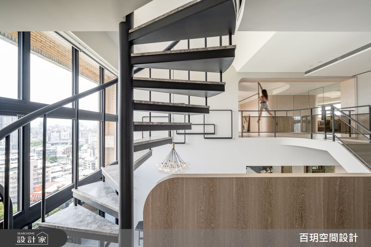 96坪老屋(31~40年)＿現代風樓梯案例圖片＿百玥空間設計＿百玥_伽利略的冥想空間之20
