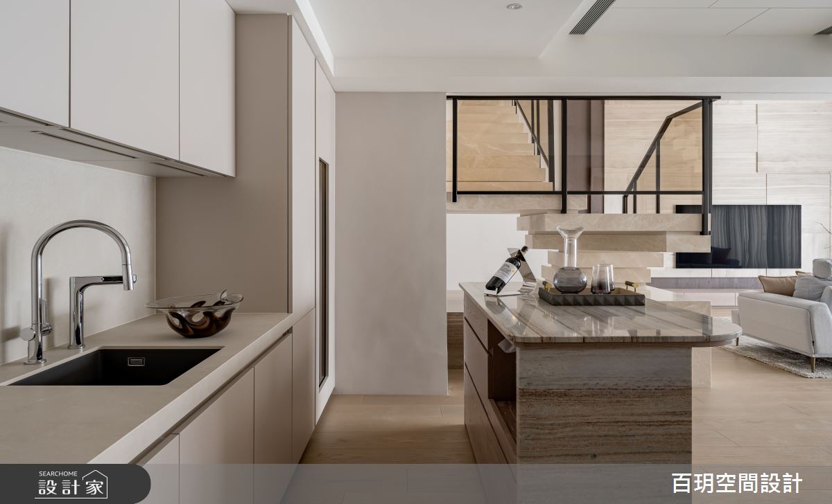 85坪老屋(31~40年)＿現代風中島案例圖片＿百玥空間設計＿百玥_粹之15