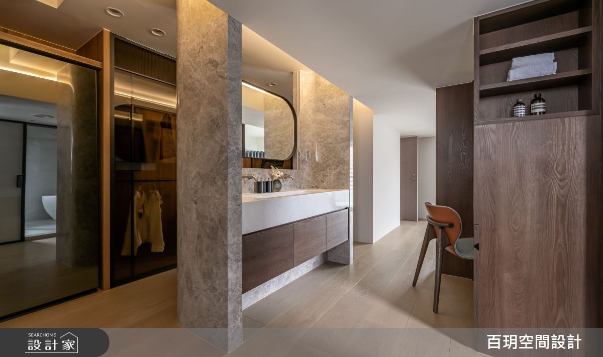 85坪老屋(31~40年)＿現代風臥室更衣間案例圖片＿百玥空間設計＿百玥_粹之38