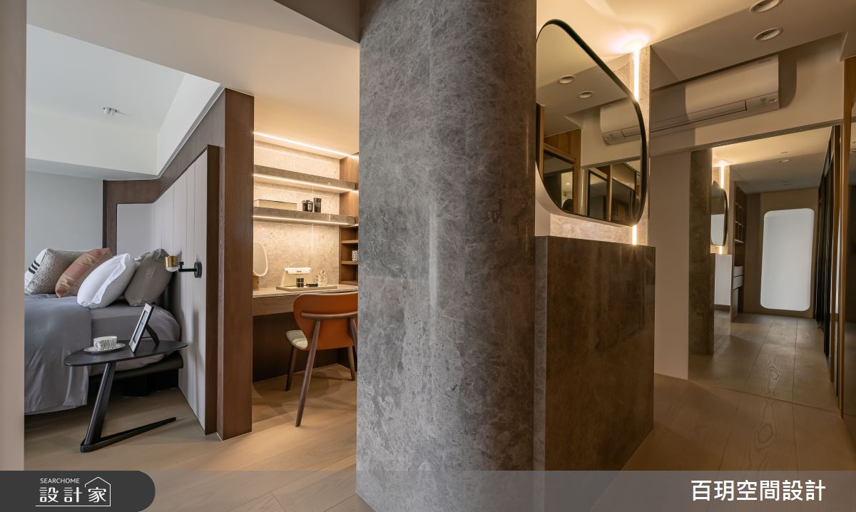 85坪老屋(31~40年)＿現代風臥室更衣間案例圖片＿百玥空間設計＿百玥_粹之39