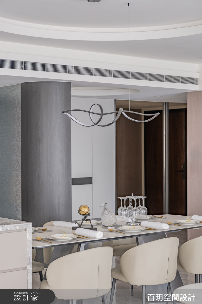 117坪毛胚屋＿奢華風餐廳案例圖片＿百玥空間設計＿百玥_淡水天藝之12