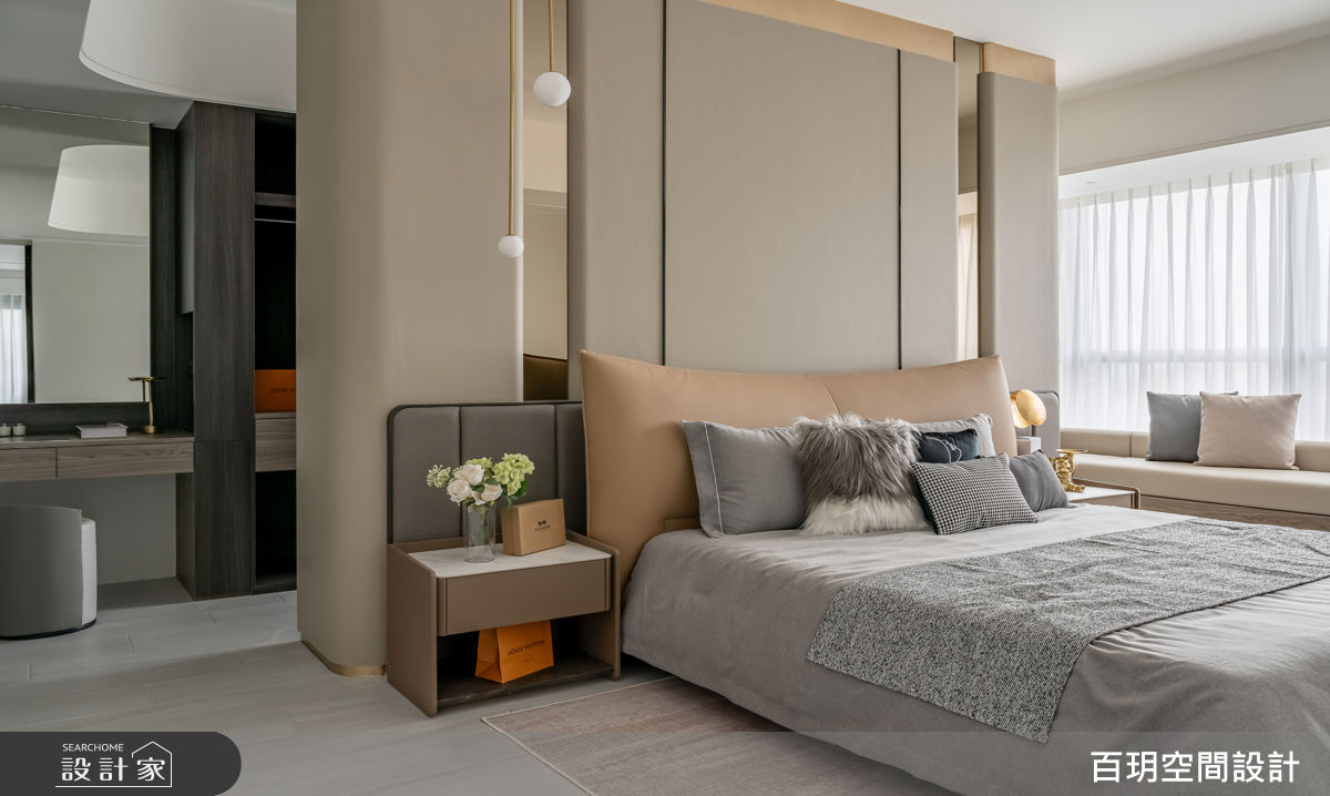 117坪毛胚屋＿奢華風臥室更衣間案例圖片＿百玥空間設計＿百玥_淡水天藝之17