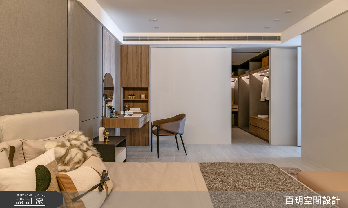117坪毛胚屋＿奢華風臥室更衣間案例圖片＿百玥空間設計＿百玥_淡水天藝之18