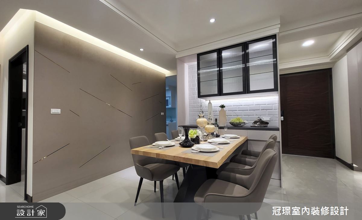 預售屋＿現代風餐廳案例圖片＿冠璟室內裝修設計有限公司＿冠璟_幻藍水色之7