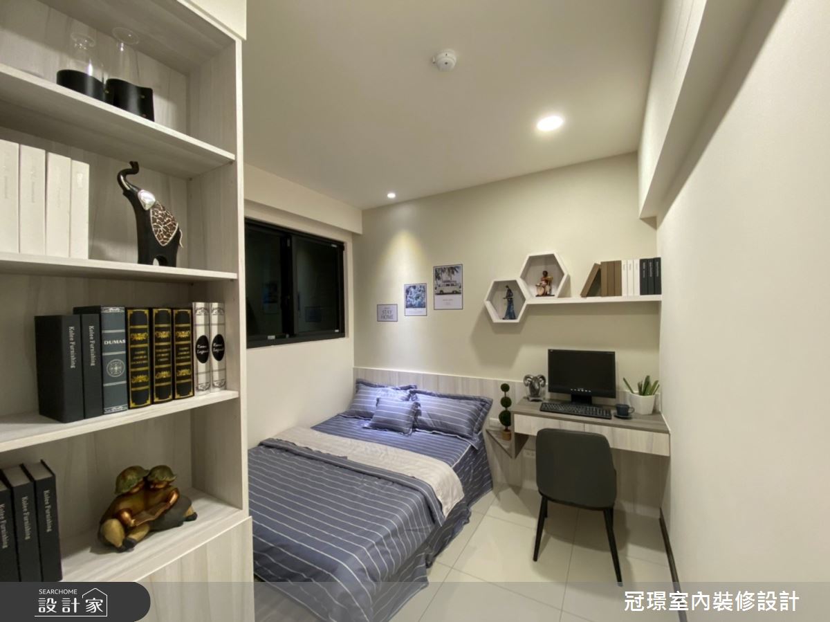 預售屋＿現代風臥室案例圖片＿冠璟室內裝修設計有限公司＿冠璟_幻藍水色之9