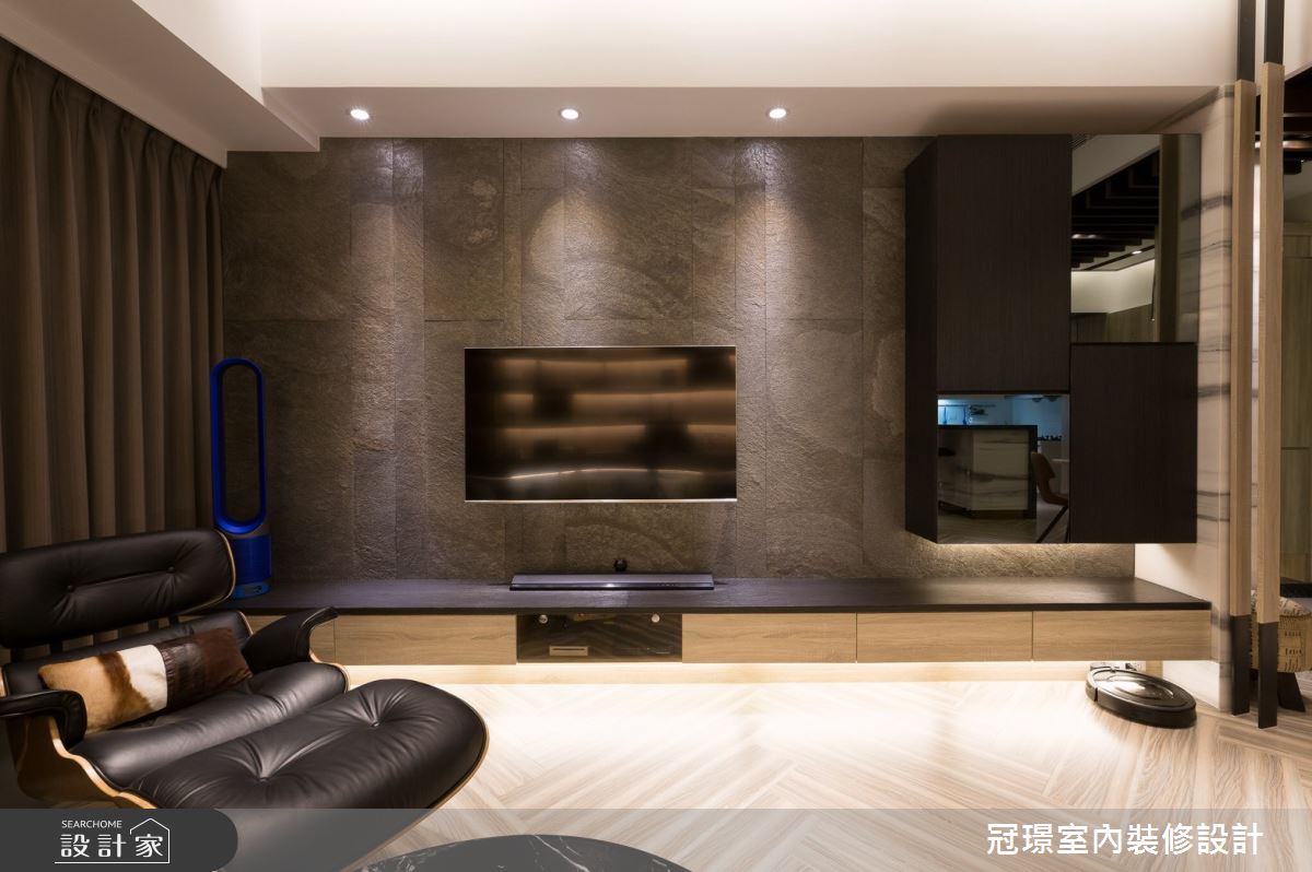 50坪新成屋(5年以下)＿現代風客廳案例圖片＿冠璟室內裝修設計有限公司＿冠璟_理性與感性之3