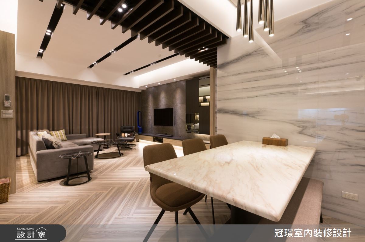 50坪新成屋(5年以下)＿現代風餐廳案例圖片＿冠璟室內裝修設計有限公司＿冠璟_理性與感性之7