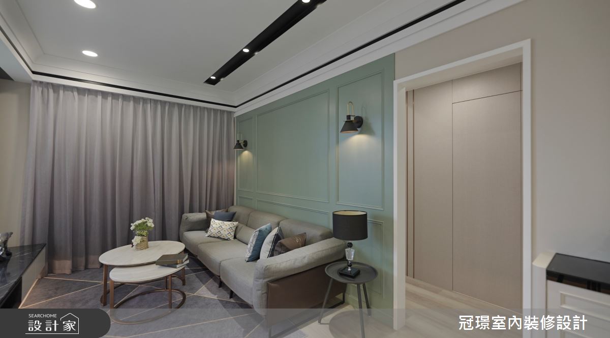 38坪新成屋(5年以下)＿現代風客廳案例圖片＿冠璟室內裝修設計有限公司＿冠璟_家田接待中心實品屋之6