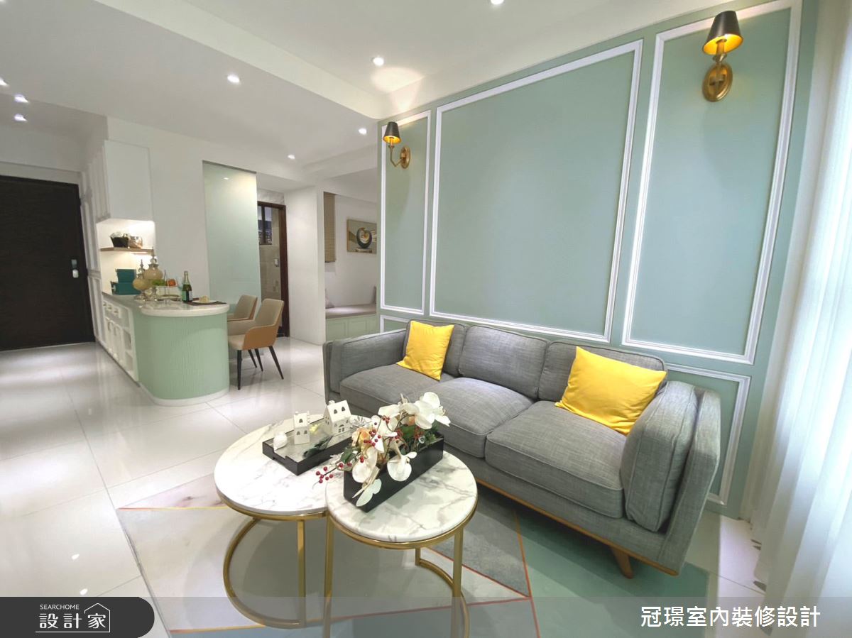 29坪預售屋＿美式風客廳案例圖片＿冠璟室內裝修設計有限公司＿冠璟_莫內之8