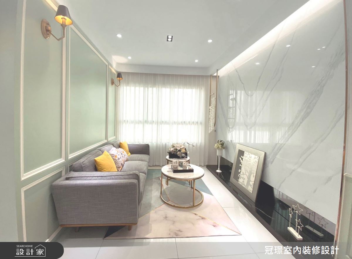 29坪預售屋＿美式風客廳案例圖片＿冠璟室內裝修設計有限公司＿冠璟_莫內之5