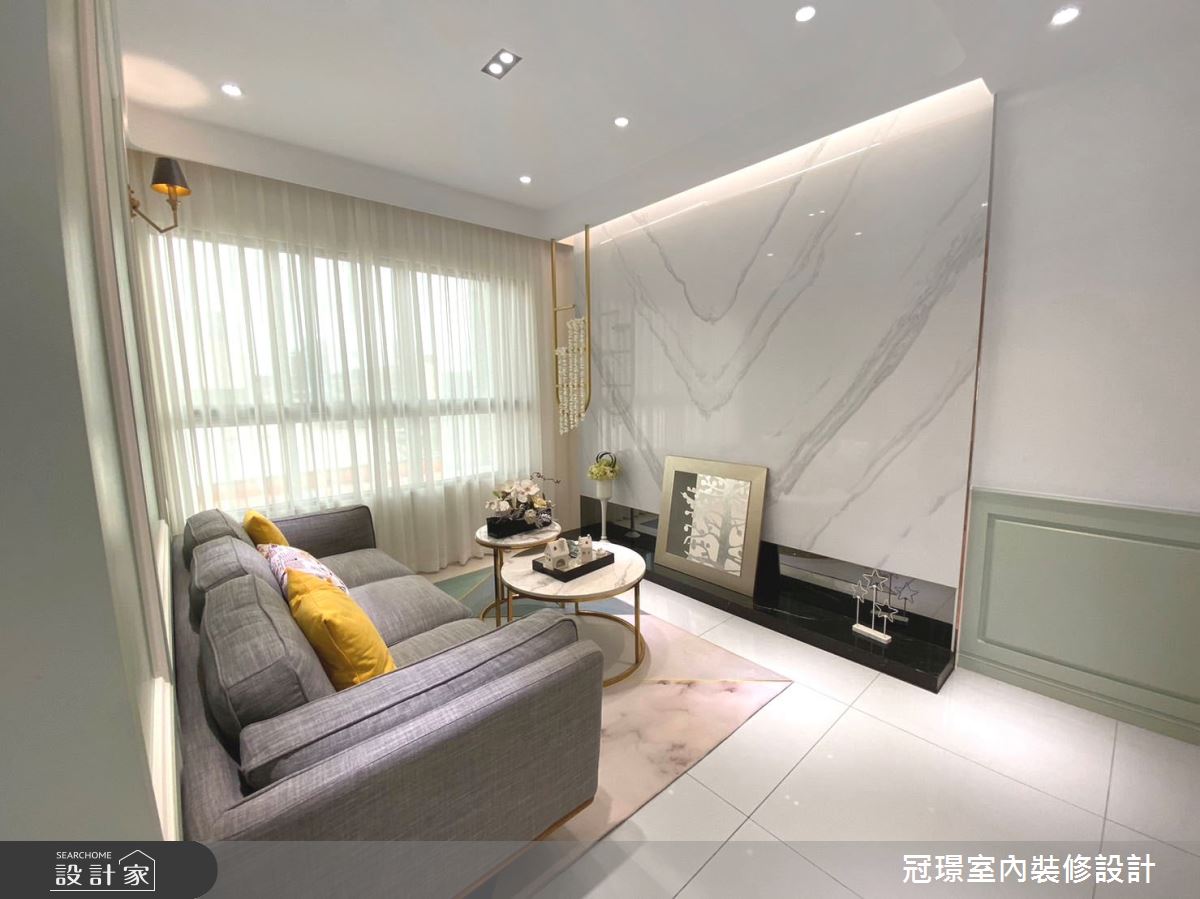 29坪預售屋＿美式風客廳案例圖片＿冠璟室內裝修設計有限公司＿冠璟_莫內之7