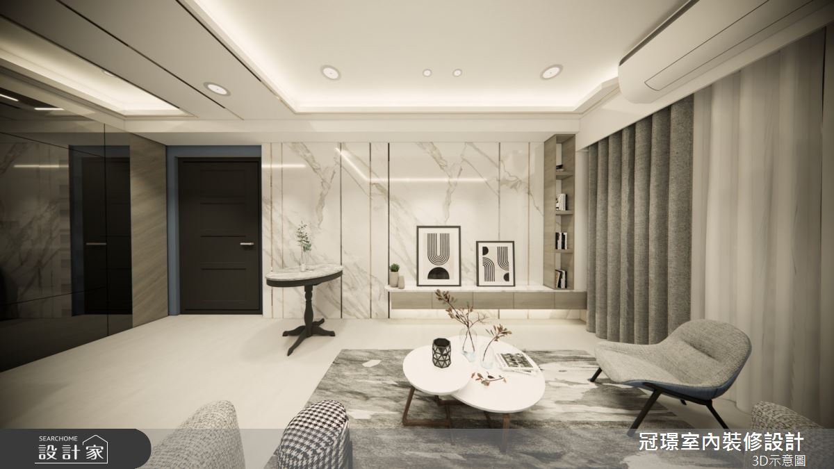 28坪新成屋(5年以下)＿現代風商業空間案例圖片＿冠璟室內裝修設計有限公司＿冠璟_盛場樣品屋之3