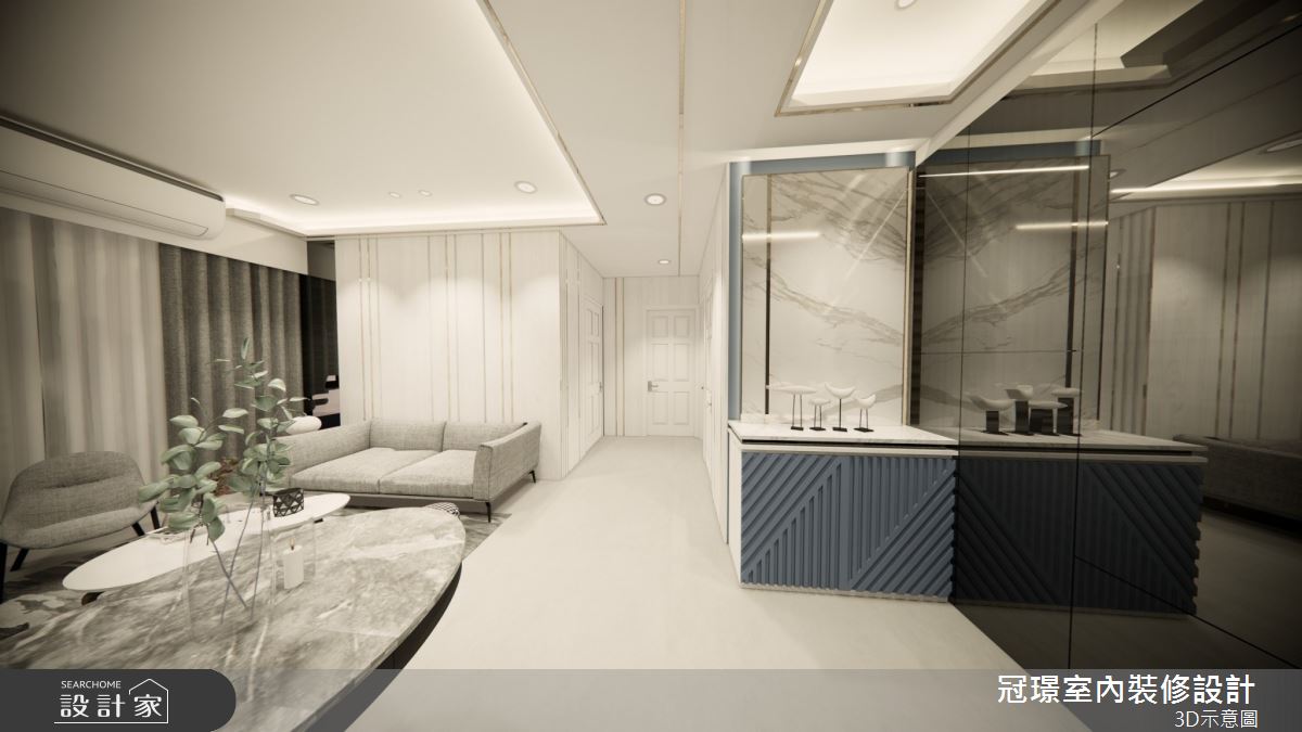 28坪新成屋(5年以下)＿現代風商業空間案例圖片＿冠璟室內裝修設計有限公司＿冠璟_盛場樣品屋之1