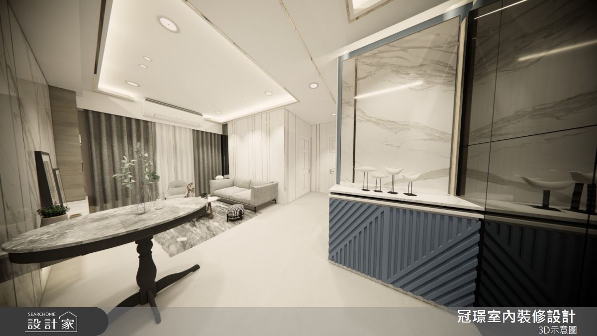 28坪新成屋(5年以下)＿現代風商業空間案例圖片＿冠璟室內裝修設計有限公司＿冠璟_盛場樣品屋之2