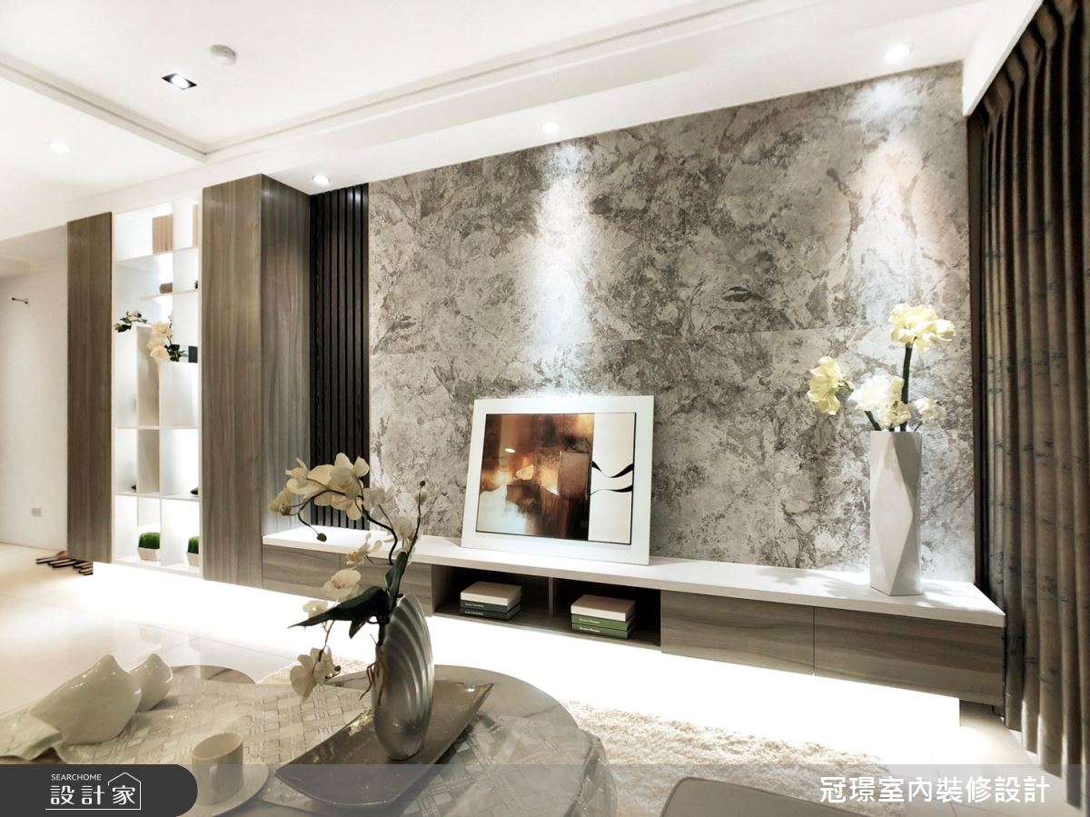 49坪新成屋(5年以下)＿現代風客廳案例圖片＿冠璟室內裝修設計有限公司＿冠璟_有余之1