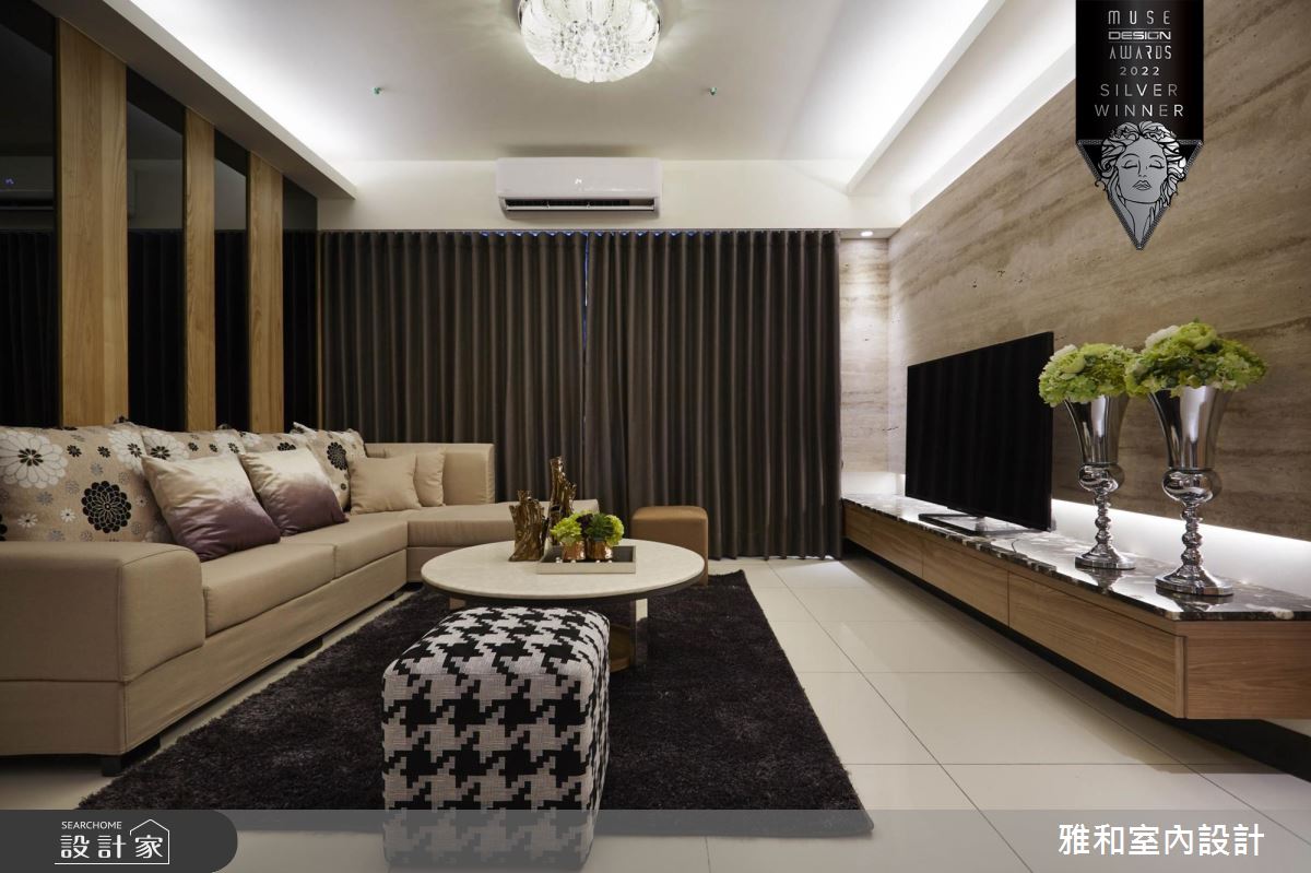 35坪新成屋(5年以下)＿奢華風客廳案例圖片＿雅和設計＿雅和_06之6