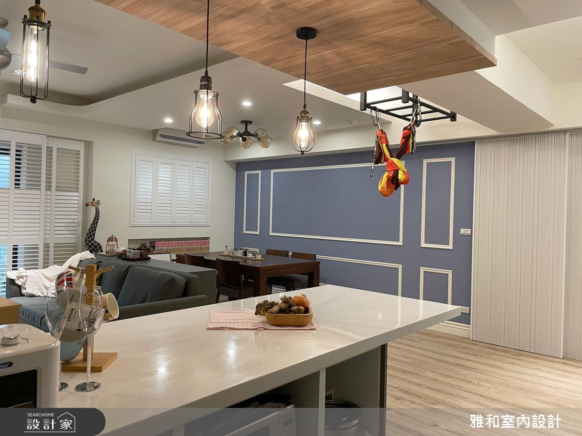 26坪中古屋(5~15年)＿北歐風客廳餐廳中島案例圖片＿雅和設計＿雅和_08之12