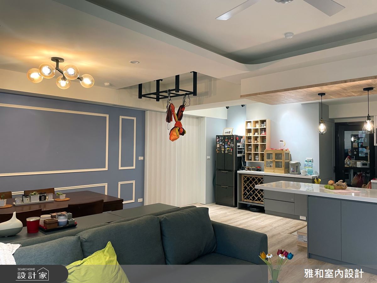 26坪中古屋(5~15年)＿北歐風客廳餐廳中島案例圖片＿雅和設計＿雅和_08之9