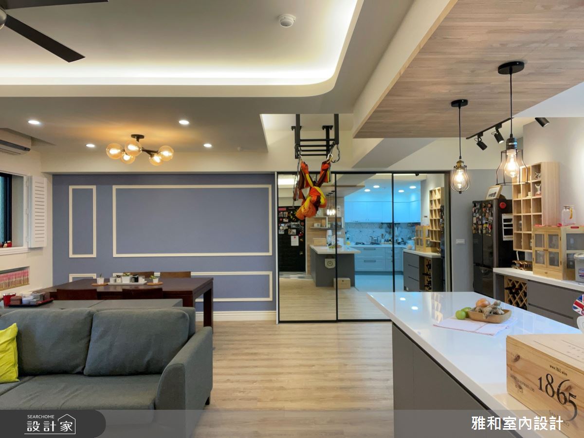 26坪中古屋(5~15年)＿北歐風客廳餐廳中島案例圖片＿雅和設計＿雅和_08之11