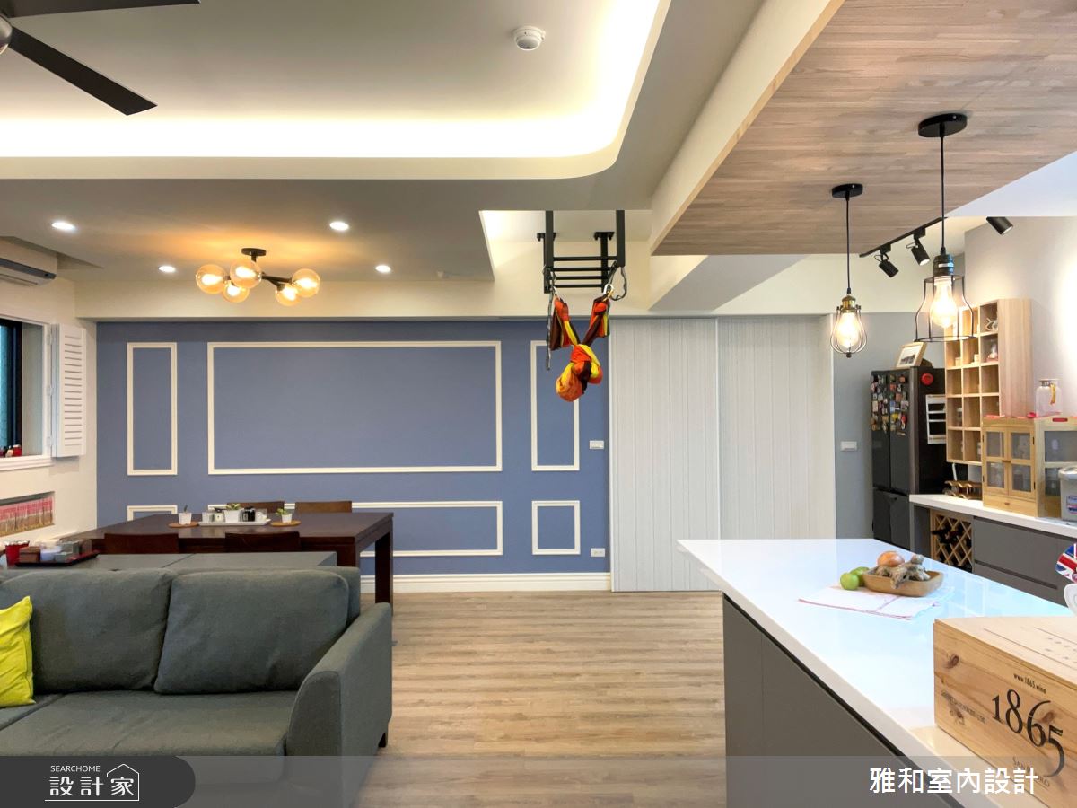 26坪中古屋(5~15年)＿北歐風客廳餐廳中島案例圖片＿雅和設計＿雅和_08之10