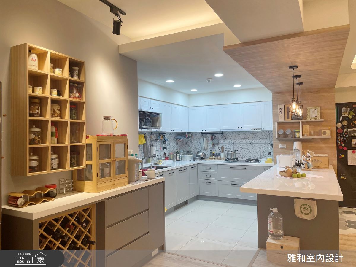 26坪中古屋(5~15年)＿北歐風廚房中島案例圖片＿雅和設計＿雅和_08之19