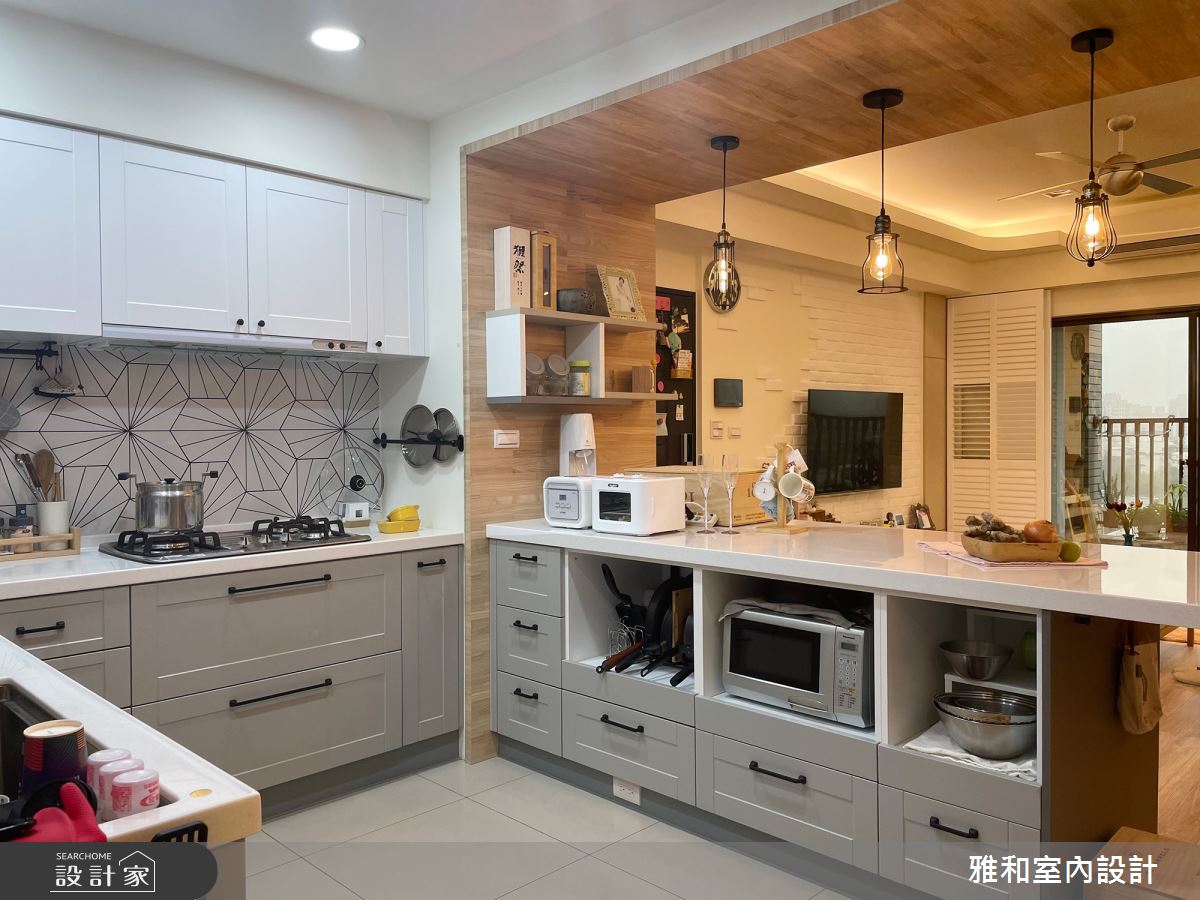 26坪中古屋(5~15年)＿北歐風廚房中島案例圖片＿雅和設計＿雅和_08之20