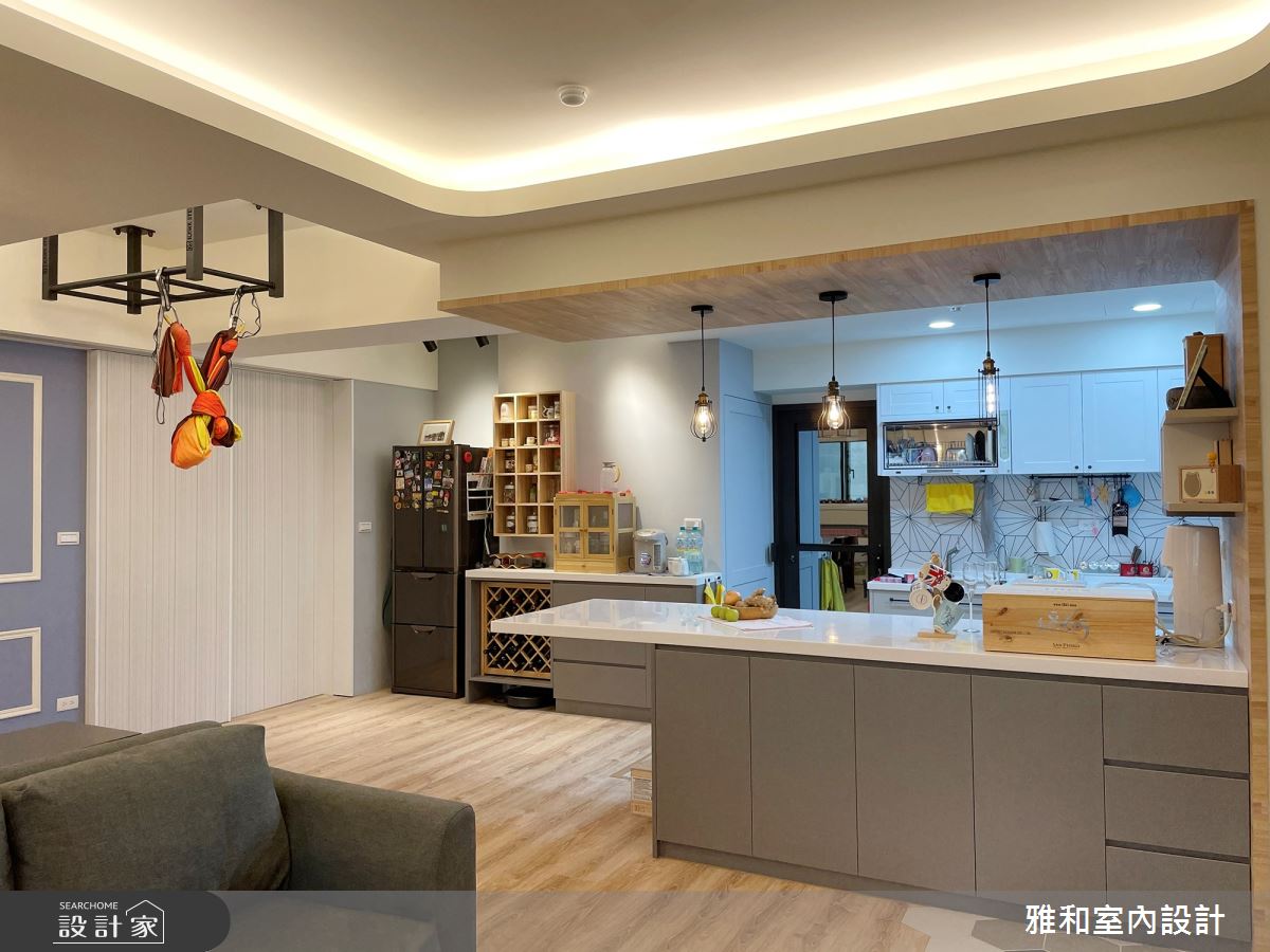26坪中古屋(5~15年)＿北歐風客廳廚房中島案例圖片＿雅和設計＿雅和_08之6