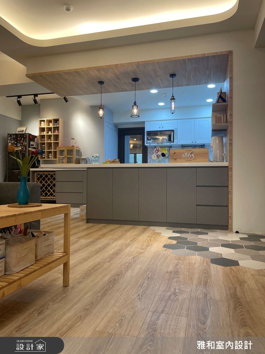 26坪中古屋(5~15年)＿北歐風客廳中島案例圖片＿雅和設計＿雅和_08之14