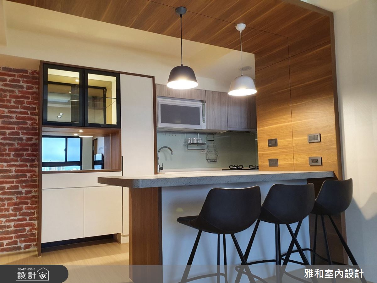 20坪新成屋(5年以下)＿混搭風餐廳廚房吧檯中島案例圖片＿雅和設計＿雅和_12之16