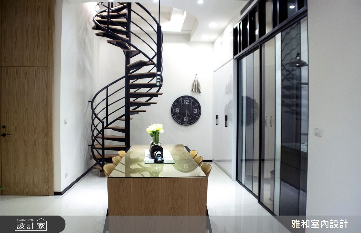 45坪新成屋(5年以下)＿混搭風餐廳樓梯案例圖片＿雅和設計＿雅和_11之11