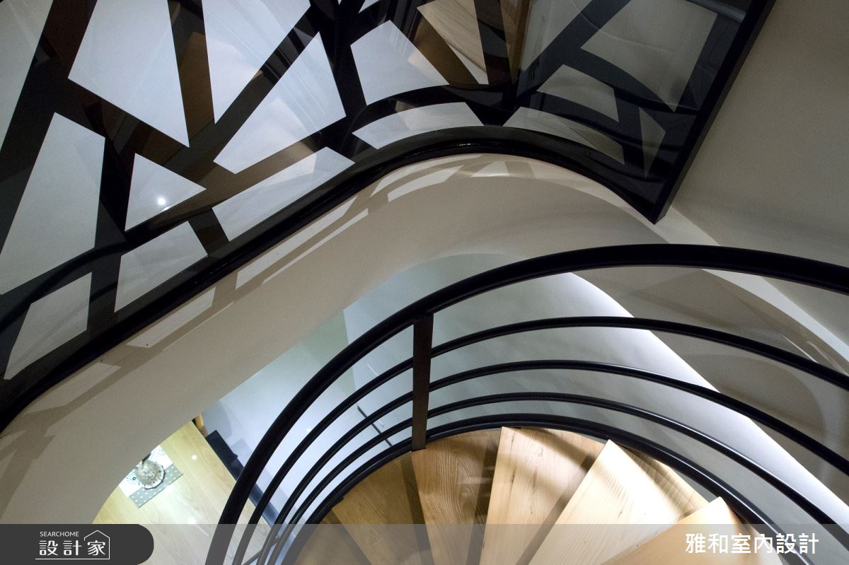 45坪新成屋(5年以下)＿混搭風樓梯案例圖片＿雅和設計＿雅和_11之12