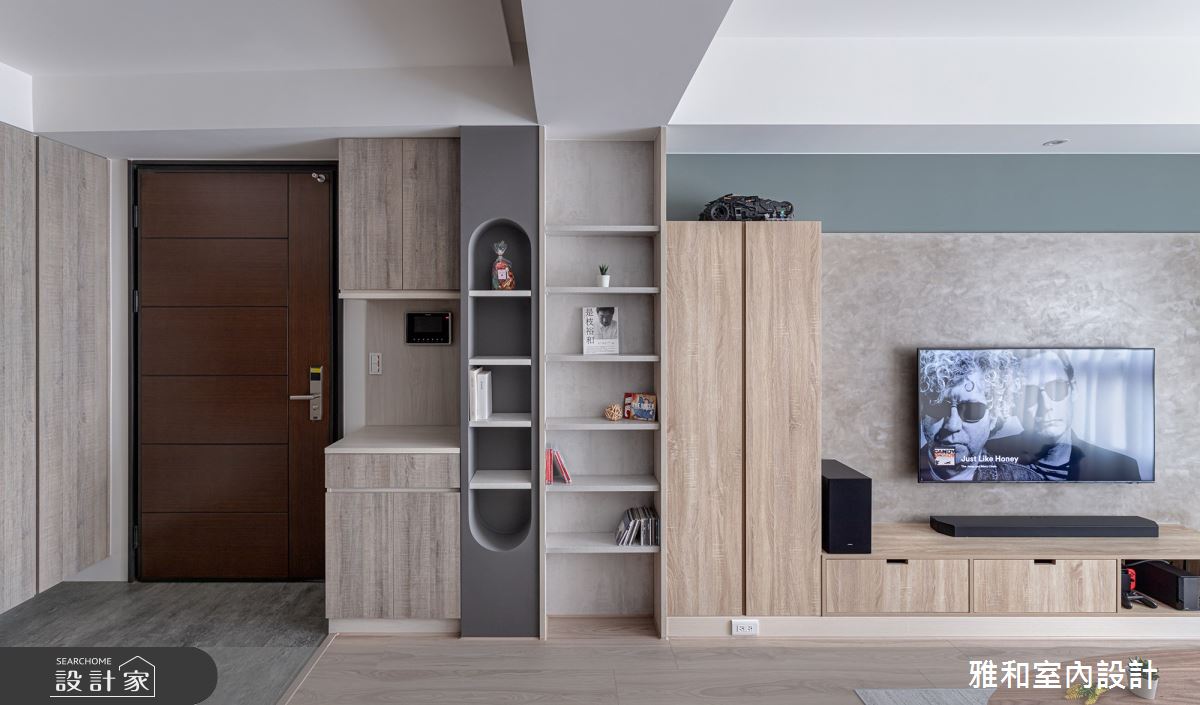 19坪新成屋(5年以下)＿北歐風玄關客廳案例圖片＿雅和設計＿雅和_14之1