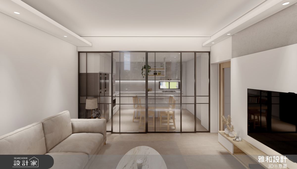 50坪新成屋(5年以下)＿混搭風客廳餐廳廚房案例圖片＿雅和設計＿雅和_16之7