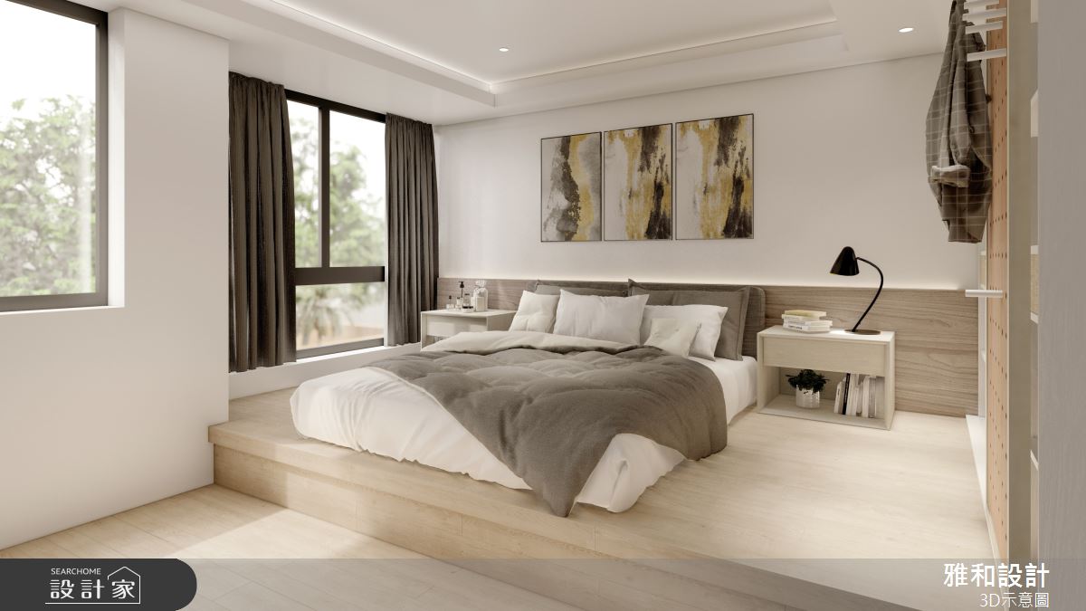 50坪新成屋(5年以下)＿混搭風臥室案例圖片＿雅和設計＿雅和_16之12