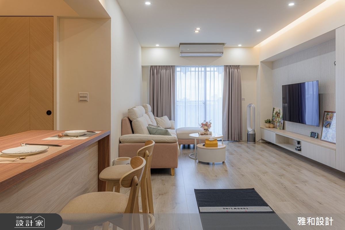 26坪中古屋(5~15年)＿北歐風客廳餐廳吧檯案例圖片＿雅和設計＿雅和_22之16