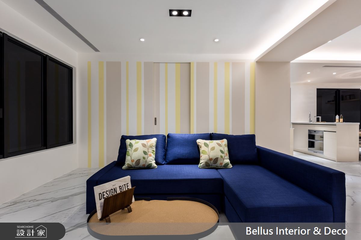 30坪預售屋＿北歐風客廳案例圖片＿Bellus 設計＿Bellus_北歐晨曦之2