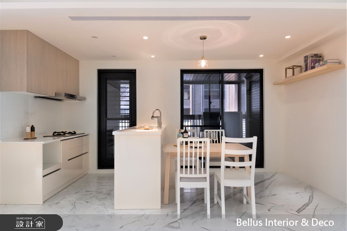 30坪預售屋＿北歐風廚房案例圖片＿Bellus 設計＿Bellus_北歐晨曦之6