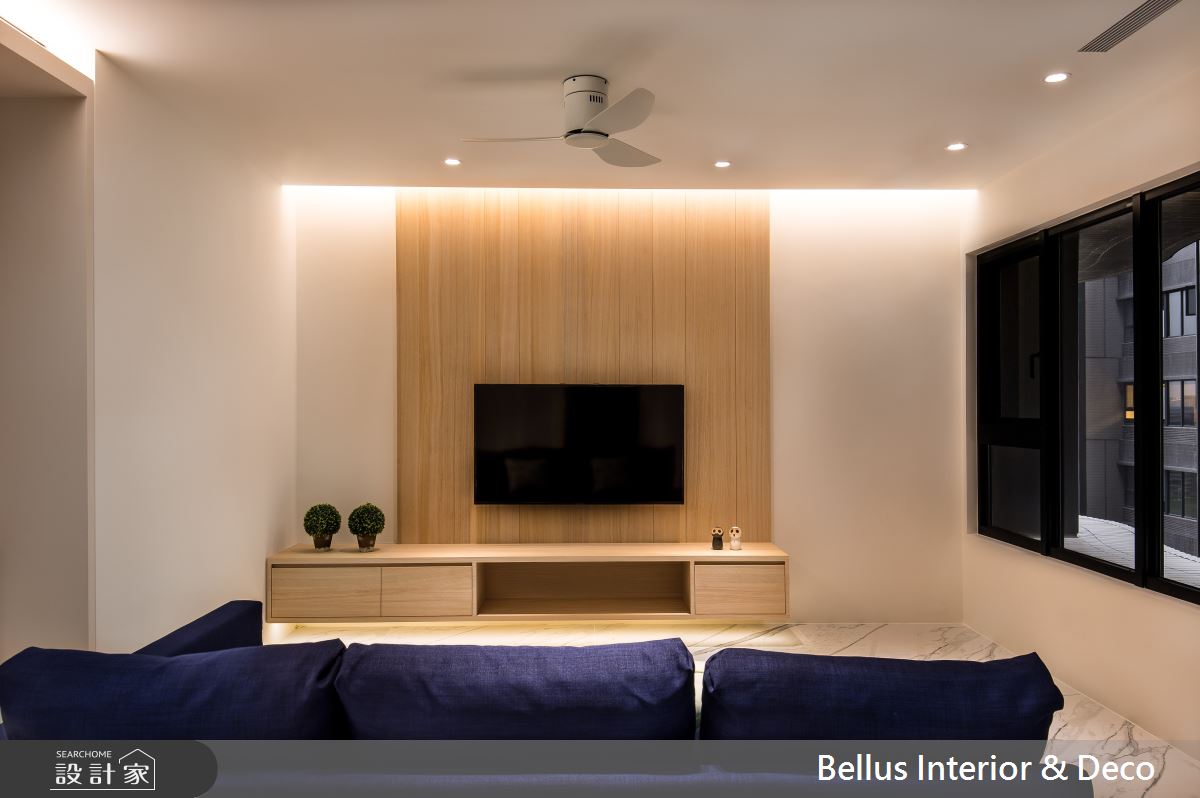 30坪預售屋＿北歐風客廳案例圖片＿Bellus 設計＿Bellus_北歐晨曦之1