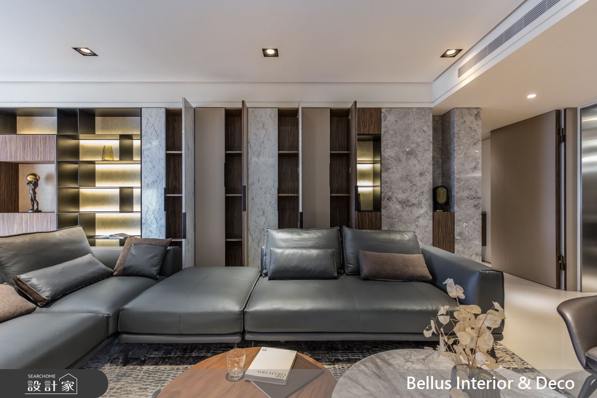 60坪新成屋(5年以下)＿混搭風客廳案例圖片＿Bellus 設計＿Bellus_耕生活，耘非凡之3