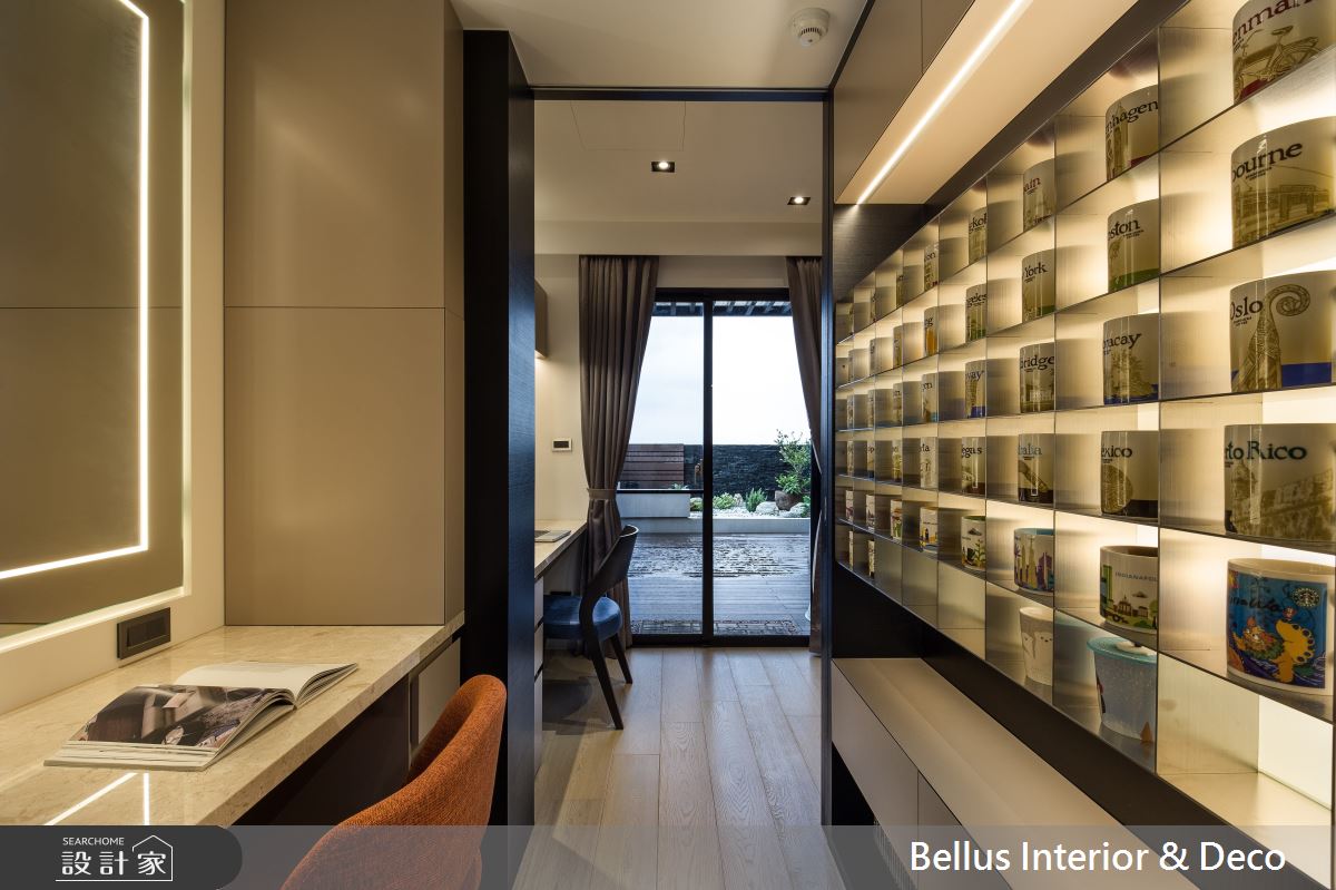 100坪新成屋(5年以下)＿奢華風書房工作區案例圖片＿Bellus 設計＿Bellus_蘭亭謐境之10