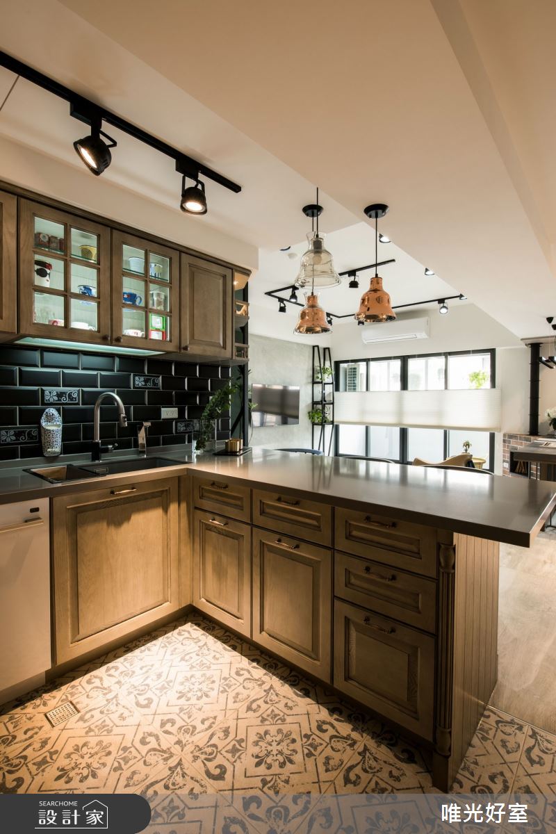 32坪中古屋(5~15年)＿混搭風餐廳廚房中島案例圖片＿唯光好室 VHouse＿唯光好室_家的遊樂園之11