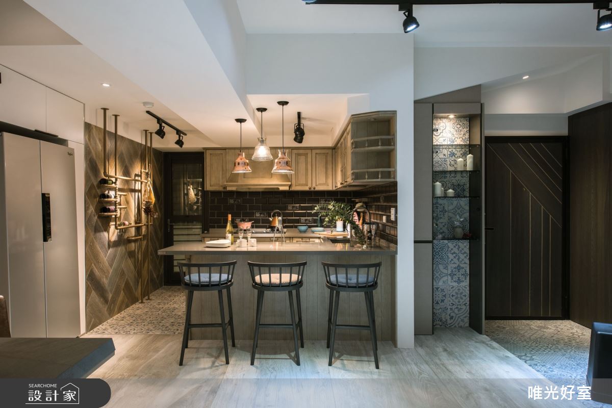 32坪中古屋(5~15年)＿混搭風餐廳廚房中島案例圖片＿唯光好室 VHouse＿唯光好室_家的遊樂園之7